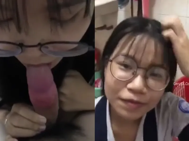 "mày mút mạnh đi tao sắp ra rồi", em xinh liếm chuối cho thằng bạn thân